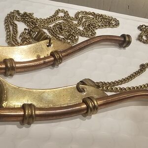 Bosun Brass and Copper Whistle Pair Maritime Pair Vintage